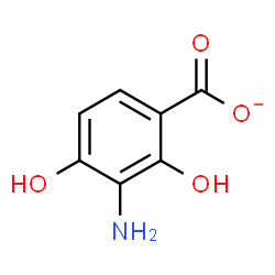 ChemSpider 2D Image | 3-Amino-2,4-dihydroxybenzoate | C7H6NO4