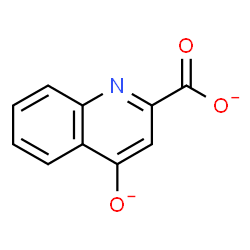 ChemSpider 2D Image | 4-oxido-2-quinolinecarboxylate | C10H5NO3
