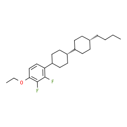 ChemSpider 2D Image | (1s,4r)-4-Butyl-4'-(4-ethoxy-2,3-difluorophenyl)-1,1'-bi(cyclohexyl) | C24H36F2O