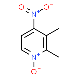 ChemSpider 2D Image | 2,3-Dimethyl-4-nitropyridine 1-oxide | C7H8N2O3