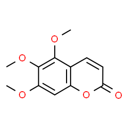 ChemSpider 2D Image | 5,6,7-Trimethoxy-2H-chromen-2-one | C12H12O5