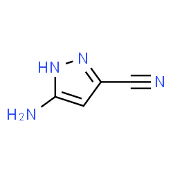 ChemSpider 2D Image | 5-Amino-1H-pyrazole-3-carbonitrile | C4H4N4