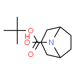 ChemSpider 2D Image | tert-butyl 3-hydroxy-8-azabicyclo[3.2.1]octane-8-carboxylate | C12H21NO3