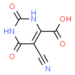 ChemSpider 2D Image | 5-Cyano-2,6-dioxo-1,2,3,6-tetrahydro-4-pyrimidinecarboxylic acid | C6H3N3O4