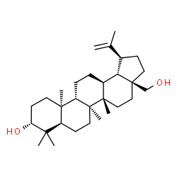 ChemSpider 2D Image | (3alpha,8alpha,9beta,10alpha,13alpha,14beta,18beta,19beta)-Lup-20(29)-ene-3,28-diol | C30H50O2