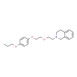 ChemSpider 2D Image | 2-{2-[2-(4-Propoxyphenoxy)ethoxy]ethyl}-1,2,3,4-tetrahydroisoquinoline | C22H29NO3