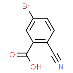 ChemSpider 2D Image | 5-Bromo-2-cyanobenzoic acid | C8H4BrNO2