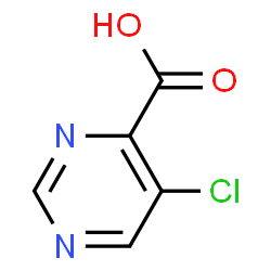 ChemSpider 2D Image | 5-Chloro-4-pyrimidinecarboxylic acid | C5H3ClN2O2