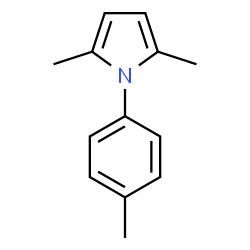 ChemSpider 2D Image | 2,5-Dimethyl-1-(p-tolyl)-pyrrole | C13H15N
