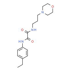 ChemSpider 2D Image | N-(4-Ethylphenyl)-N'-[3-(4-morpholinyl)propyl]ethanediamide | C17H25N3O3