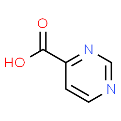 ChemSpider 2D Image | 4-Pyrimidinecarboxylic acid | C5H4N2O2