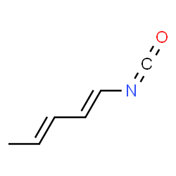 ChemSpider 2D Image | (1E,3E)-1-Isocyanato-1,3-pentadiene | C6H7NO
