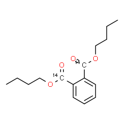 ChemSpider 2D Image | Dibutyl 1,2-benzene(~14~C_2_)dicarboxylate | C1414C2H22O4