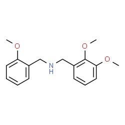 ChemSpider 2D Image | (2,3-Dimethoxy-benzyl)-(2-methoxy-benzyl)-amine | C17H21NO3