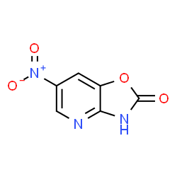 ChemSpider 2D Image | 6-Nitrooxazolo[4,5-b]pyridin-2(3H)-one | C6H3N3O4