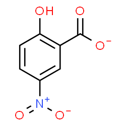 ChemSpider 2D Image | 2-Hydroxy-5-nitrobenzoate | C7H4NO5
