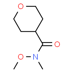 ChemSpider 2D Image | N-Methoxy-N-methyltetrahydropyran-4-carboxamide | C8H15NO3