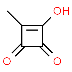 ChemSpider 2D Image | 3-Hydroxy-4-methyl-3-cyclobutene-1,2-dione | C5H4O3
