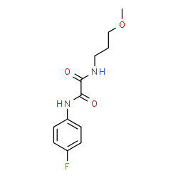 ChemSpider 2D Image | N-(4-Fluorophenyl)-N'-(3-methoxypropyl)ethanediamide | C12H15FN2O3