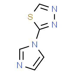 ChemSpider 2D Image | 2-(1H-Imidazol-1-yl)-1,3,4-thiadiazole | C5H4N4S