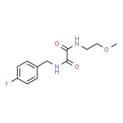 ChemSpider 2D Image | N-(4-Fluorobenzyl)-N'-(2-methoxyethyl)ethanediamide | C12H15FN2O3