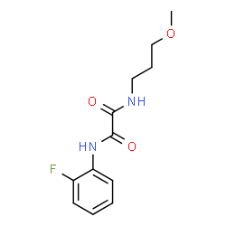 ChemSpider 2D Image | N-(2-Fluorophenyl)-N'-(3-methoxypropyl)ethanediamide | C12H15FN2O3