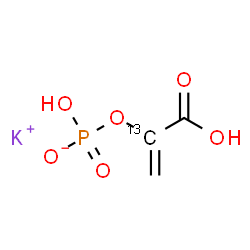 ChemSpider 2D Image | Potassium 1-carboxy(1-~13~C)vinyl hydrogen phosphate | C213CH4KO6P