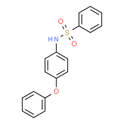 ChemSpider 2D Image | N-(4-Phenoxyphenyl)benzenesulfonamide | C18H15NO3S