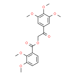ChemSpider 2D Image | 2-Oxo-2-(3,4,5-trimethoxyphenyl)ethyl 2,3-dimethoxybenzoate | C20H22O8
