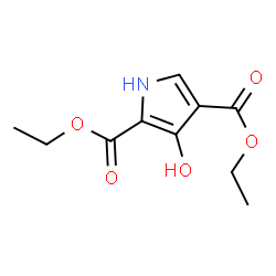 ChemSpider 2D Image | Diethyl 3-hydroxy-1H-pyrrole-2,4-dicarboxylate | C10H13NO5