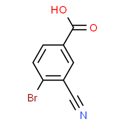 ChemSpider 2D Image | 4-Bromo-3-cyanobenzoic acid | C8H4BrNO2