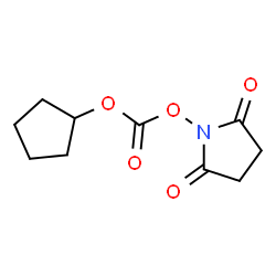 ChemSpider 2D Image | N-(Cyclopentyloxycarbonyloxy)succinimide | C10H13NO5