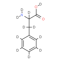 ChemSpider 2D Image | DL-PHENYLALANINE-D11 | C9D11NO2