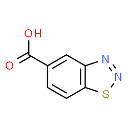 ChemSpider 2D Image | 1,2,3-BENZOTHIADIAZOLE-5-CARBOXYLIC ACID | C7H4N2O2S