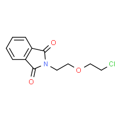 ChemSpider 2D Image | 2-(2-(2-Chloroethoxy)ethyl)isoindoline-1,3-dione | C12H12ClNO3