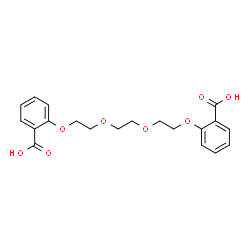 ChemSpider 2D Image | 2,2'-[1,2-Ethanediylbis(oxy-2,1-ethanediyloxy)]dibenzoic acid | C20H22O8