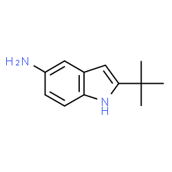 ChemSpider 2D Image | 2-tert-Butyl-1H-indol-5-amine | C12H16N2