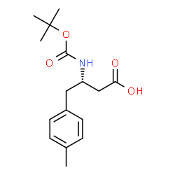 ChemSpider 2D Image | (S)-Boc-4-methyl-beta-Homophe-OH | C16H23NO4