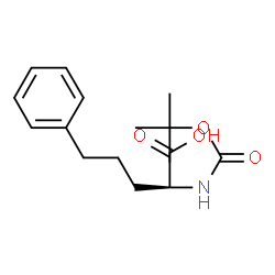ChemSpider 2D Image | N-{[(2-Methyl-2-propanyl)oxy]carbonyl}-5-phenylnorvaline | C16H23NO4