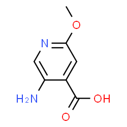 ChemSpider 2D Image | 5-Amino-2-methoxyisonicotinic acid | C7H8N2O3