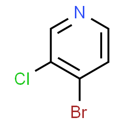 ChemSpider 2D Image | 3-Chloro-4-bromopyridine | C5H3BrClN