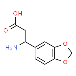 ChemSpider 2D Image | 3-Amino-3-benzo[1,3]dioxol-5-ylpropionic acid | C10H11NO4