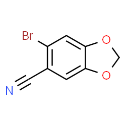 ChemSpider 2D Image | 6-Bromopiperonylonitrile | C8H4BrNO2