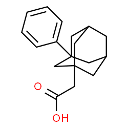 ChemSpider 2D Image | (3-Phenyladamantan-1-yl)acetic acid | C18H22O2