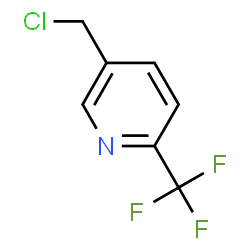 ChemSpider 2D Image | 2-(Trifluoromethyl)-5-(Chloromethyl)pyridine | C7H5ClF3N