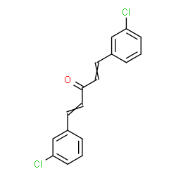 ChemSpider 2D Image | 1,5-Bis(3-chlorophenyl)-1,4-pentadien-3-one | C17H12Cl2O