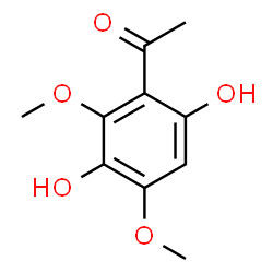 ChemSpider 2D Image | 3,6-DIHYDROXY-2,4-DIMETHOXYACETOPHENONE | C10H12O5