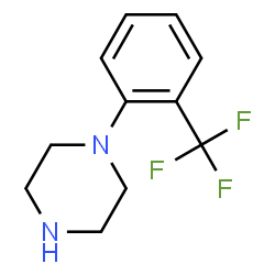 ChemSpider 2D Image | 1-(2-Trifluoromethylphenyl)piperazine | C11H13F3N2