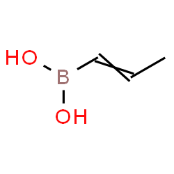 ChemSpider 2D Image | 1-Propen-1-ylboronic acid | C3H7BO2