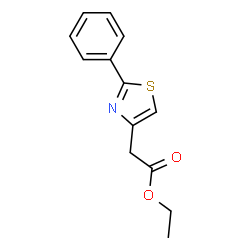 ChemSpider 2D Image | Ethyl 2-phenyl-4-thiazoleacetate | C13H13NO2S